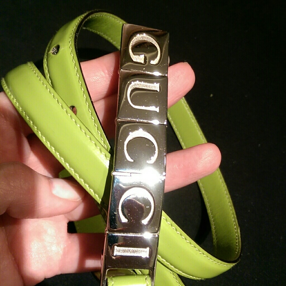 Authentic Gucci Tom Ford skinny leather belt
